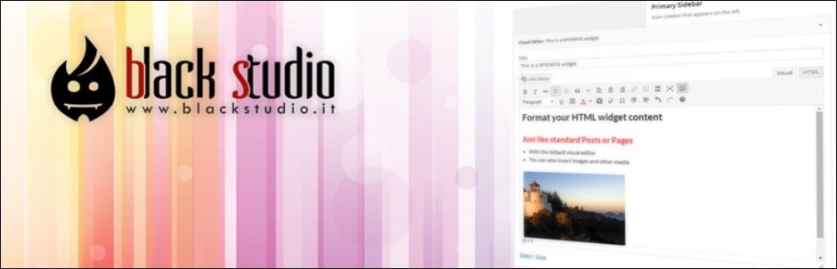 Black Studio TinyMCE Widget プラグインのインストール方法